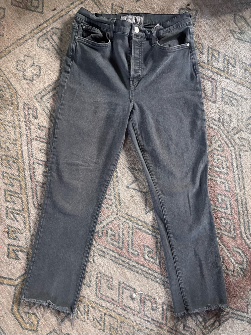 Frank & Eileen Black Straight-Leg Jeans